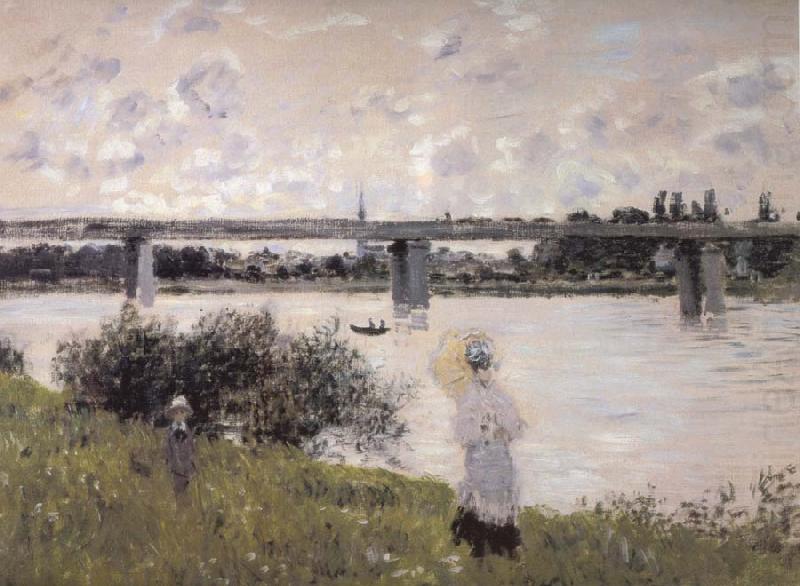 Claude Monet Byt the Bridge at Argenteuil china oil painting image
